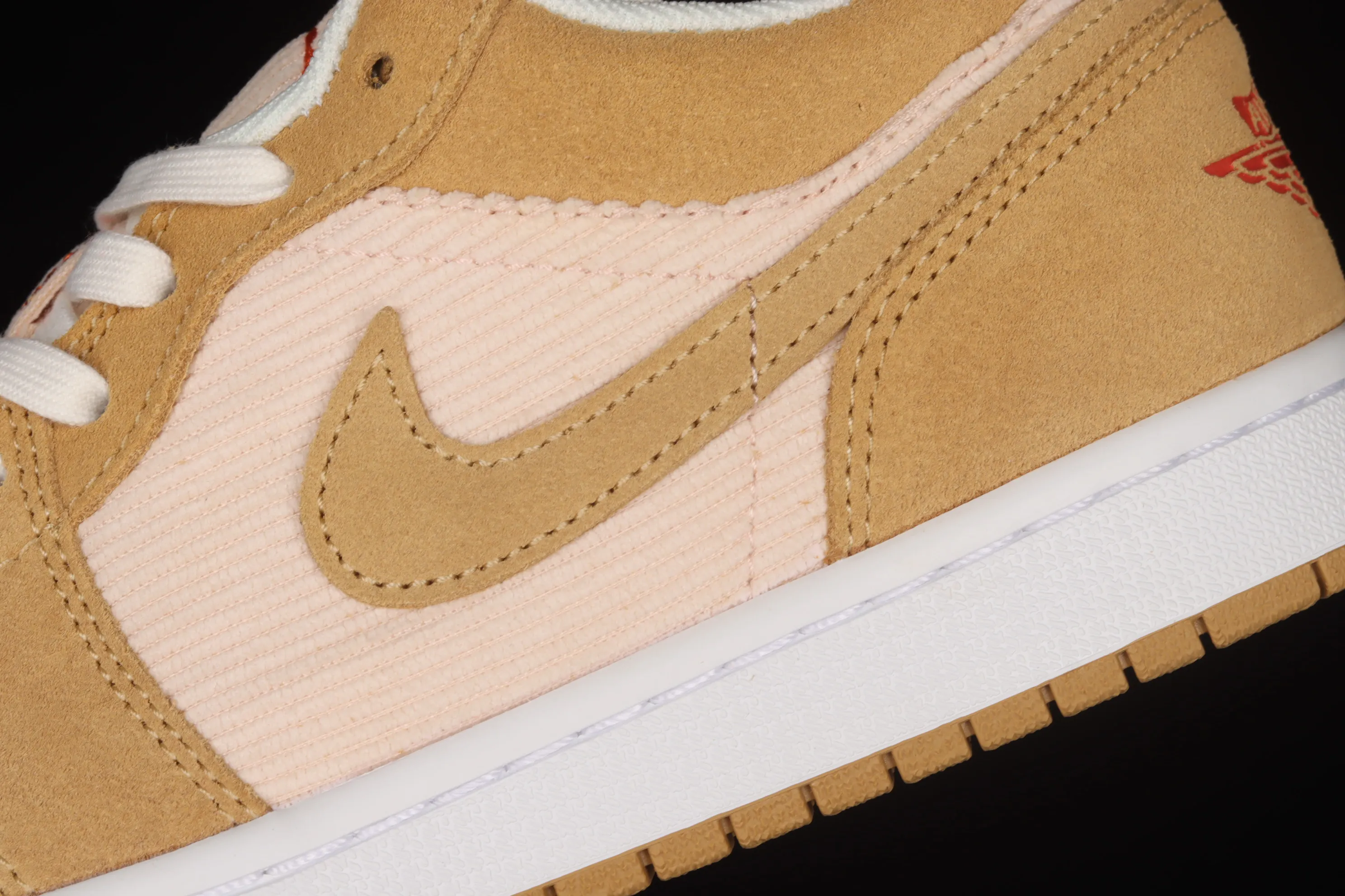 All categories Air Jordan Jordan series basketball shoes Air Jordan 1 Low G version pure original Air Jordan 1 Low AJ1 Joe 1 khaki corduroy low-top cultural and leisure sports sneakers DH7820-700